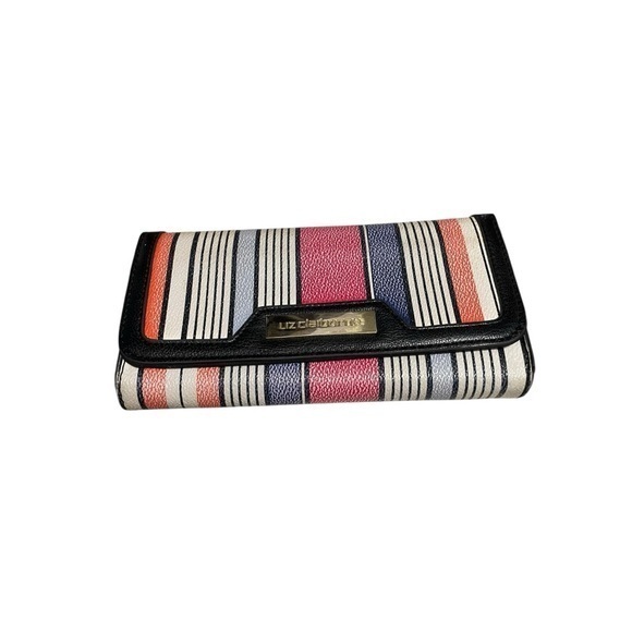 Liz Claiborne Handbags - Liz Claiborne Black and Pink Geometric Wallet